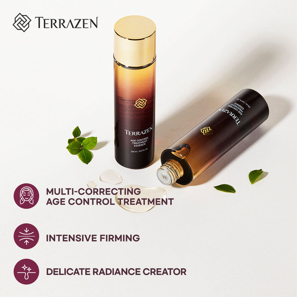 (Exp 06/25) Terrazen Age Control Treatment Essence 30ml/150ml - A Multi-purpose Formula for Bouncy, Luminous Skin Anti-aging, Firming, Brightening, Elasticity, and Luminous Skin in One Bottle - Bloom Concept
