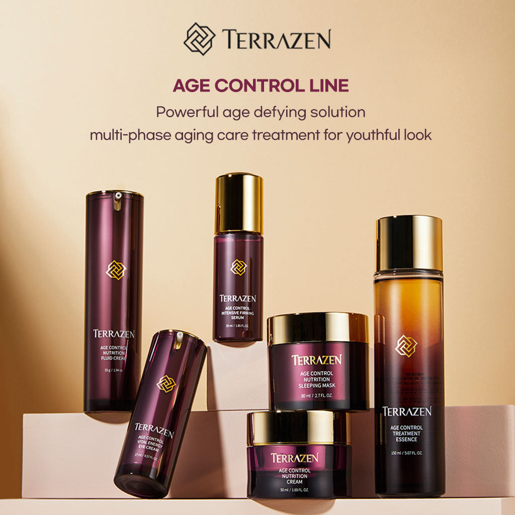 (Exp 06/25) Terrazen Age Control Nutrition Fluid Cream 15ml/55g - Soft, Restorative Cream that Boosts Inner Density and Creates a Smooth, Radiant Complexion - Bloom Concept