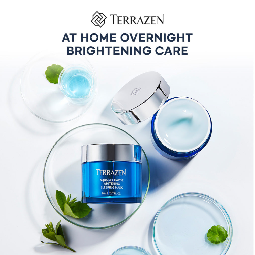 (Exp 08/25) Terrazen Aqua Recharge Whitening Sleeping Mask 80ml - Overnight Rejuvenation for Brighter, More Hydrated Skin - Bloom Concept