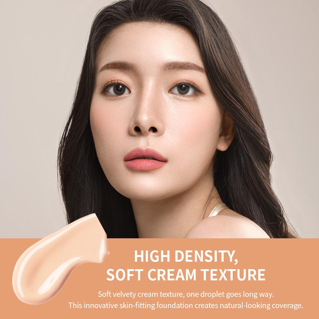 (Exp 09/25) Terrazen Long Wear Foundation 30ml - Weightless, Buildable Coverage for a Flawless, Natural Radiance - Korean Beauty Makeup Must-Have - Bloom Concept