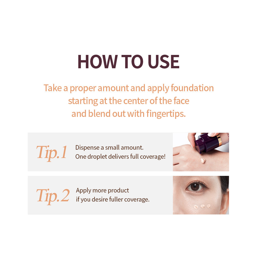(Exp 09/25) Terrazen Long Wear Foundation 30ml - Weightless, Buildable Coverage for a Flawless, Natural Radiance - Korean Beauty Makeup Must-Have - Bloom Concept