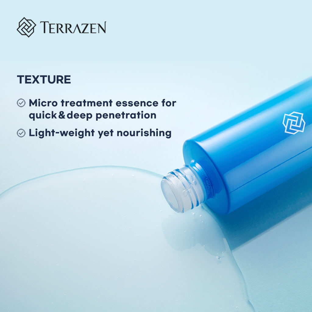 (Exp 08/25) Terrazen Aqua Recharge Treatment Essence 30ml/150ml - Boosting Moisturizing Treatment for Dry, Dehydrated Skin - Bloom Concept