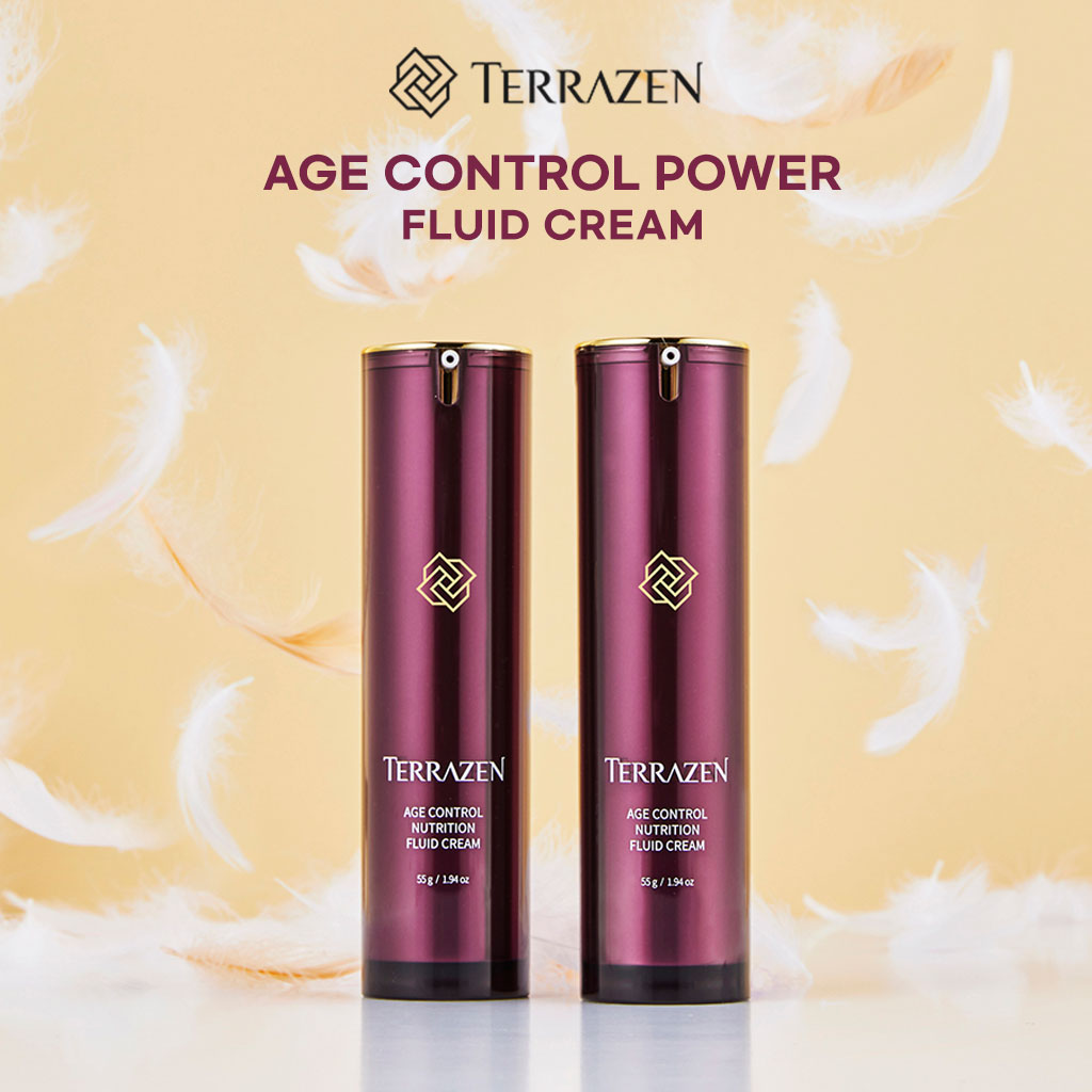 (Exp 06/25) Terrazen Age Control Nutrition Fluid Cream 15ml/55g - Soft, Restorative Cream that Boosts Inner Density and Creates a Smooth, Radiant Complexion - Bloom Concept